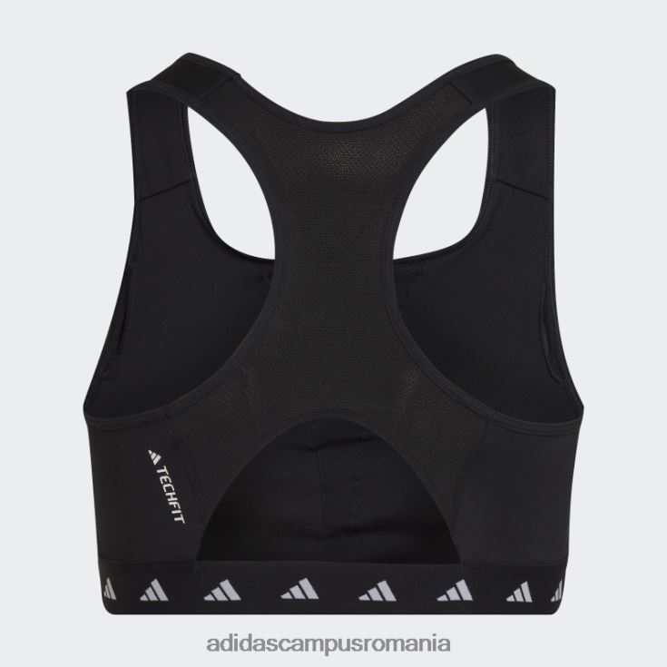 adidas campus romania sutien techfit cu suport mediu powerreact training (mărime plus) negru femei negru J266N29860
