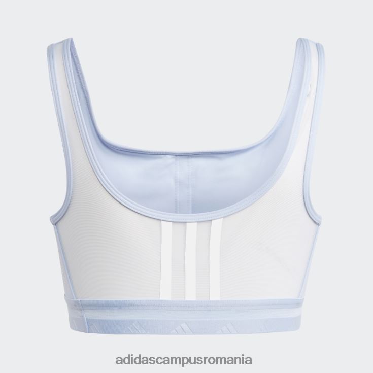 adidas campus romania sutien techfit cu susținere luminoasă pentru antrenament aeroreact albastru femei zori albastre J266N29437