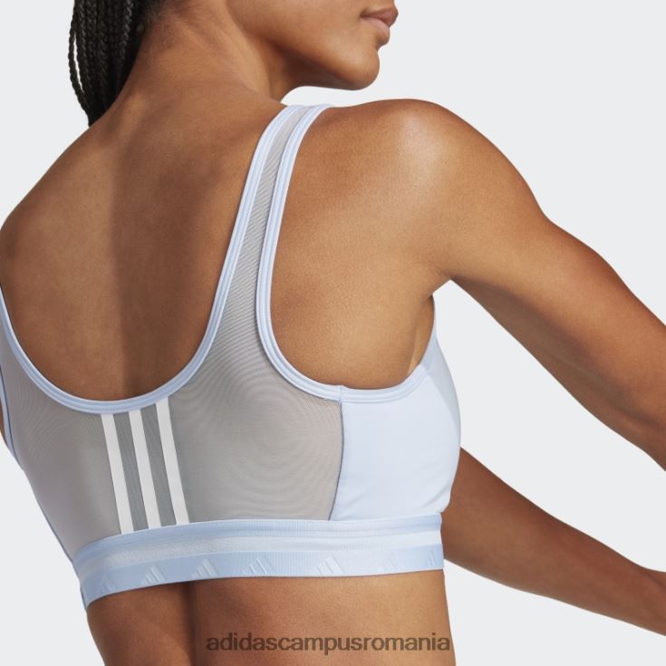 adidas campus romania sutien techfit cu susținere luminoasă pentru antrenament aeroreact albastru femei zori albastre J266N29437