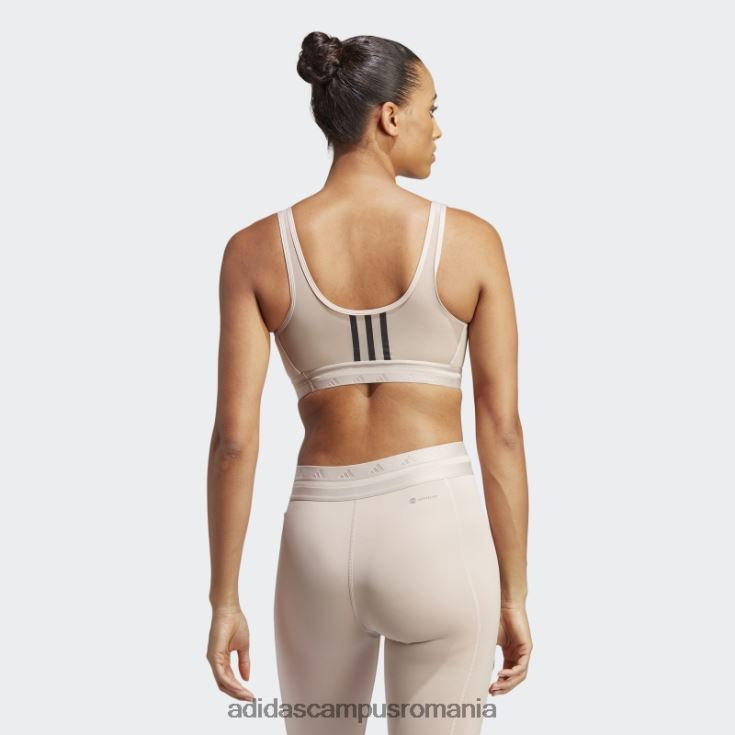 adidas campus romania sutien techfit de antrenament cu susținere lejeră aeroreact taupe femei taupe J266N29433