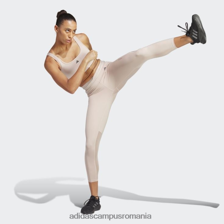 adidas campus romania sutien techfit de antrenament cu susținere lejeră aeroreact taupe femei taupe J266N29433