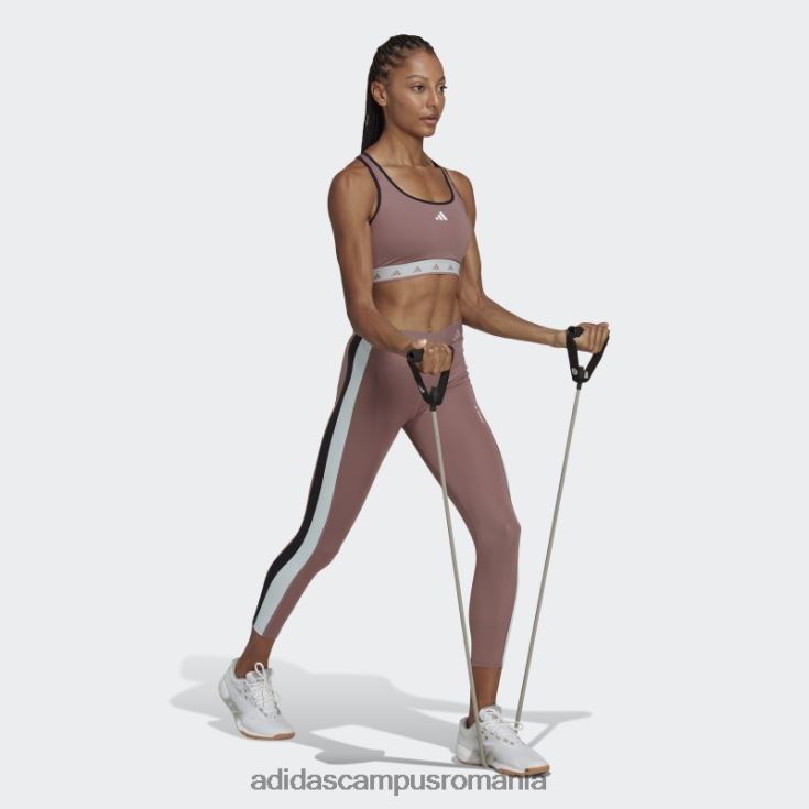 adidas campus romania sutien techfit hyperglam powerreact cu suport mediu violet femei violet/albastru/alb J266N22845