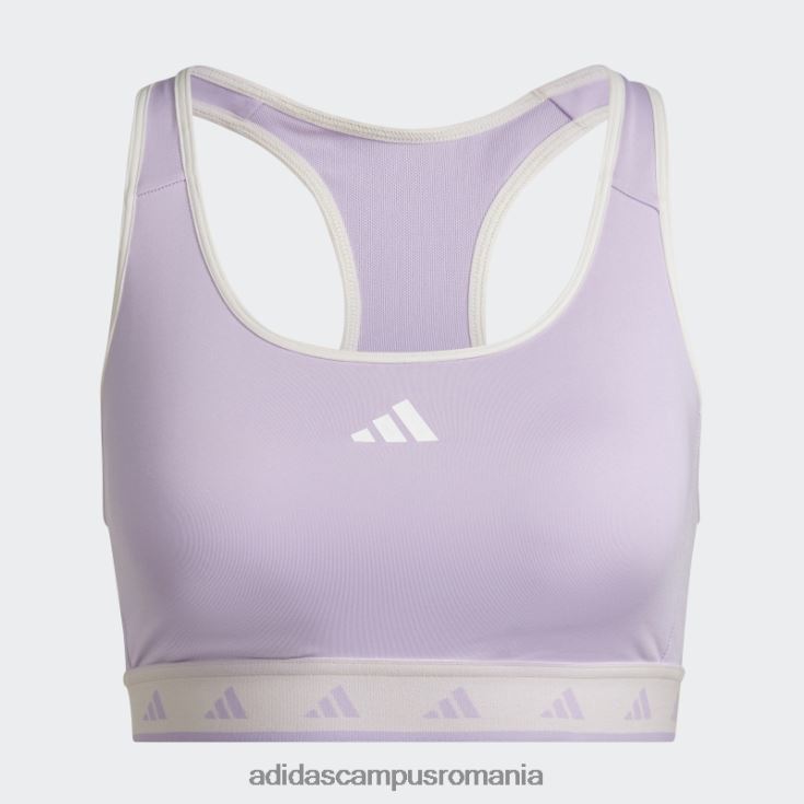 adidas campus romania sutien techfit hyperglam powerreact cu suport mediu violet strălucire adidas femei strălucire violet/portocaliu/alb J266N210794