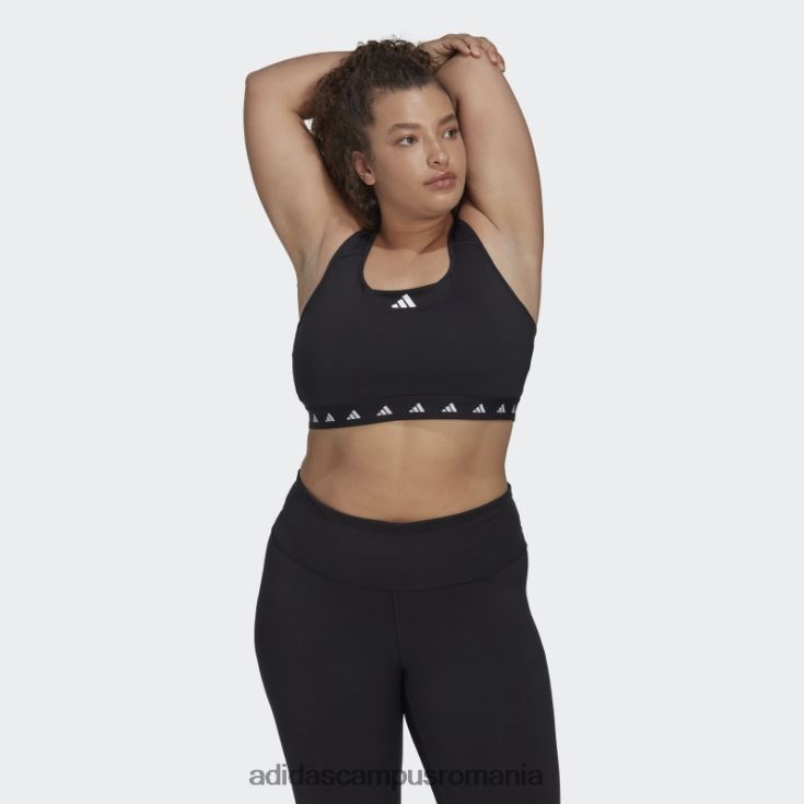 adidas campus romania sutien techfit negru powerreact training cu susținere medie (mărime plus) femei negru J266N216955