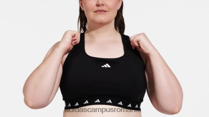 adidas campus romania sutien techfit negru powerreact training cu susținere medie (mărime plus) femei negru J266N216955