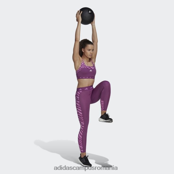 adidas campus romania sutien zebră cu suport mediu hyperglam techfit mov bogat femei mov bogat J266N23005