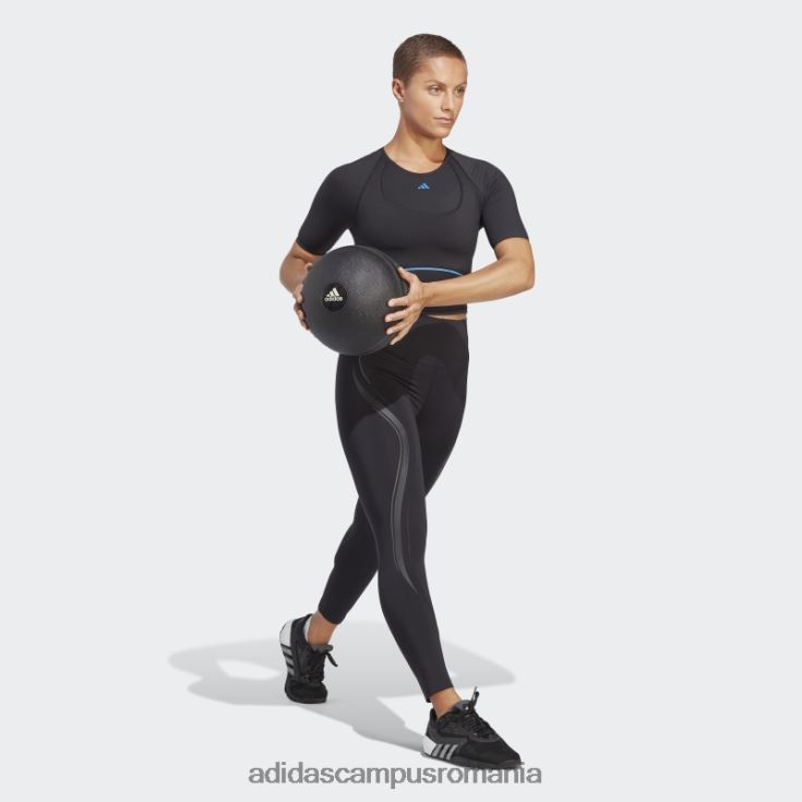 adidas campus romania tailored hiit heat.rdy training crop tricou negru adidas femei negru J266N29144