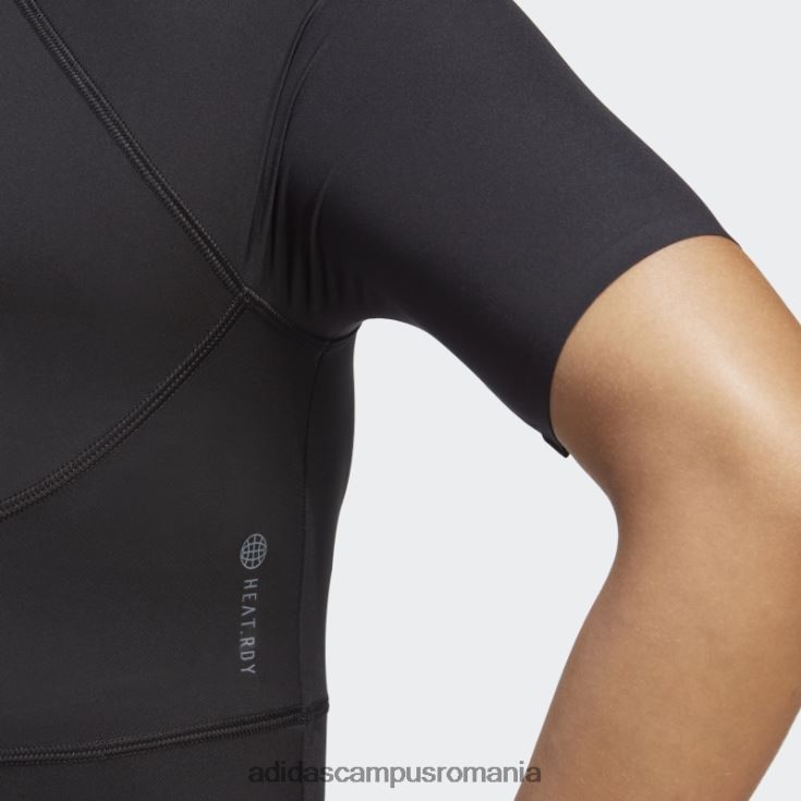 adidas campus romania tailored hiit heat.rdy training crop tricou negru adidas femei negru J266N29144
