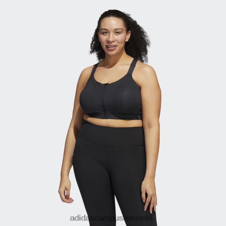 adidas campus romania tlrd impact luxe training sutien negru cu sustinere mare (plus marime) fierbinte femei alb negru J266N22240