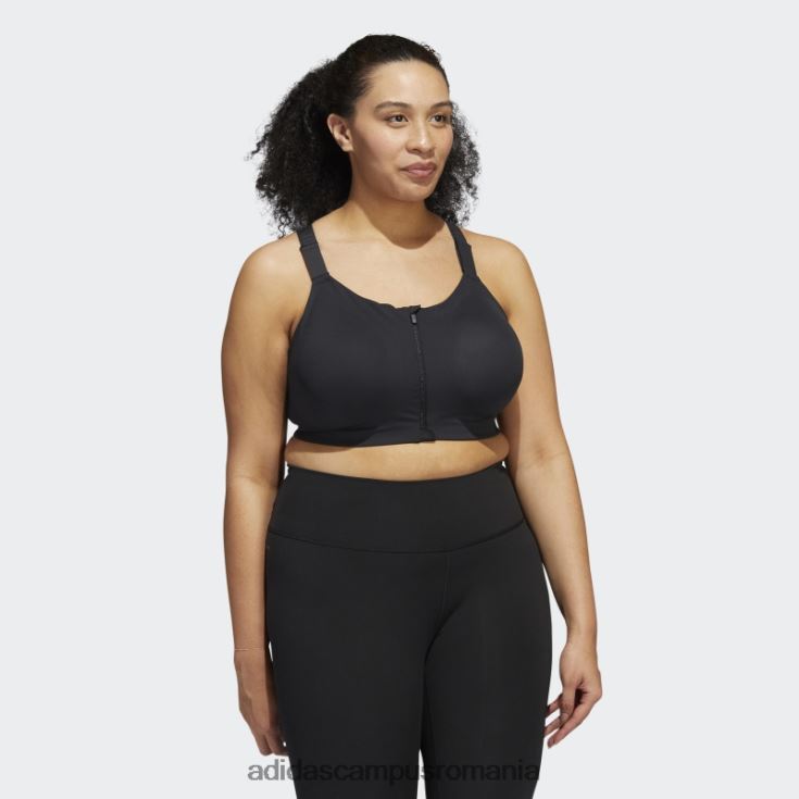 adidas campus romania tlrd impact luxe training sutien negru cu sustinere mare (plus marime) fierbinte femei alb negru J266N22240