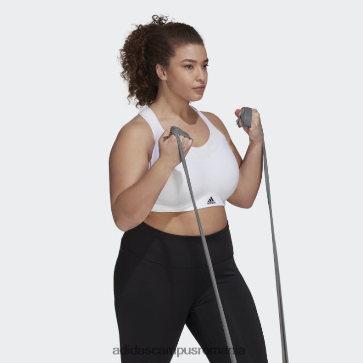 adidas campus romania tlrd impact training sutien de sustinere mare (plus size) alb fierbinte femei alb negru J266N23240