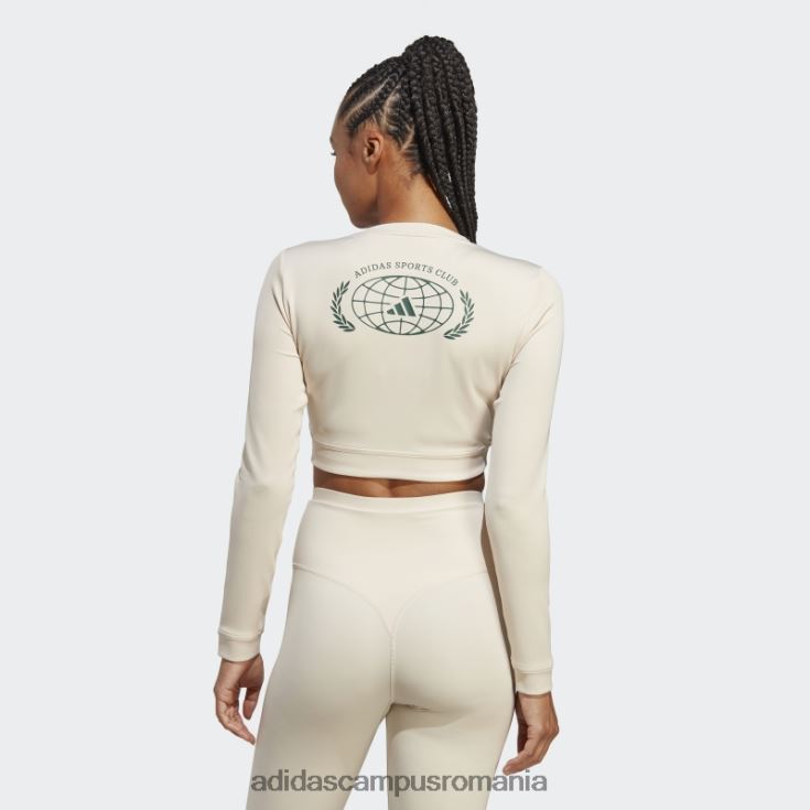 adidas campus romania top crop top cu mânecă lungă de club sportiv de in adidas femei lenjerie J266N217187