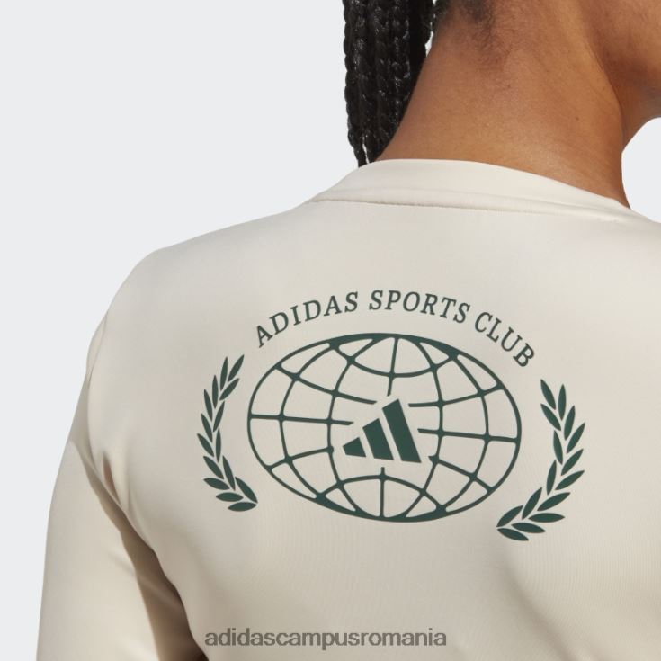 adidas campus romania top crop top cu mânecă lungă de club sportiv de in adidas femei lenjerie J266N217187