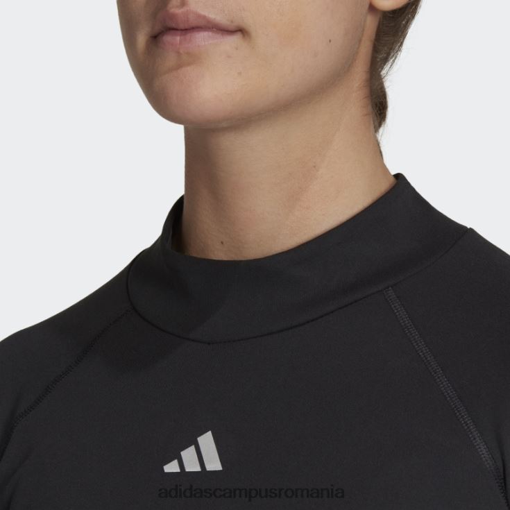 adidas campus romania top de antrenament negru techfit aeroready cald cu mânecă lungă femei negru J266N210439