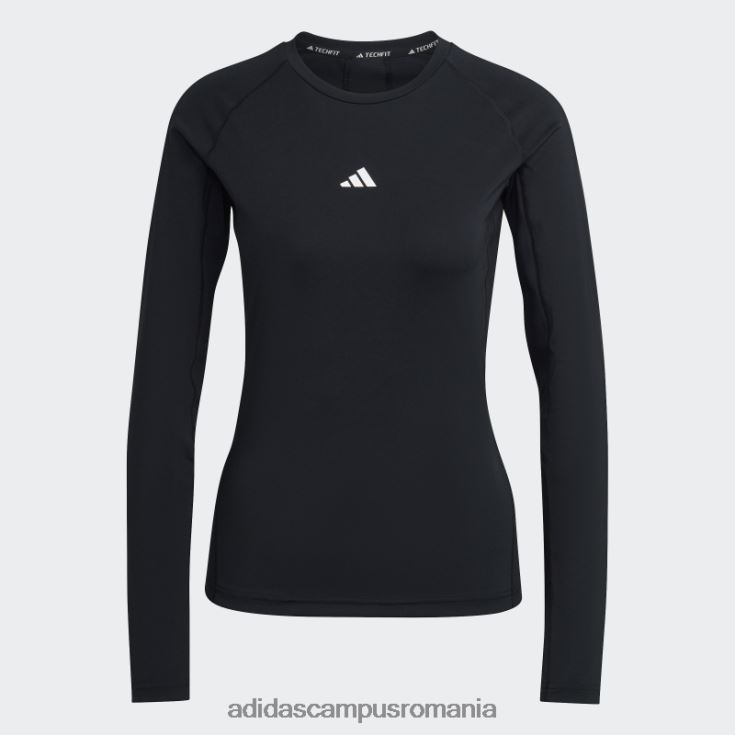 adidas campus romania top de antrenament negru techfit cu mânecă lungă femei alb negru J266N210042