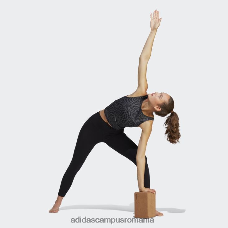 adidas campus romania top negru cu imprimeu clash yoga adidas femei negru J266N29141