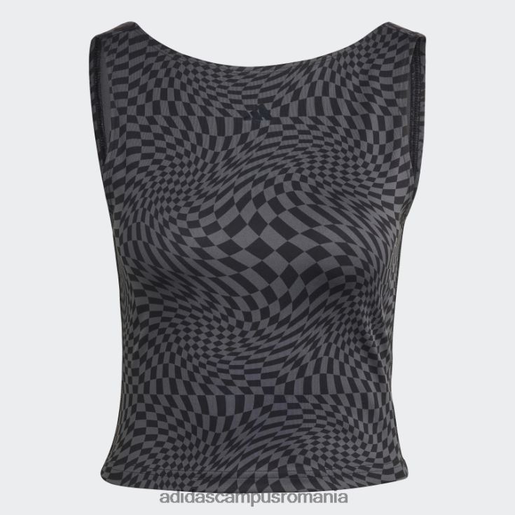 adidas campus romania top negru cu imprimeu clash yoga adidas femei negru J266N29141