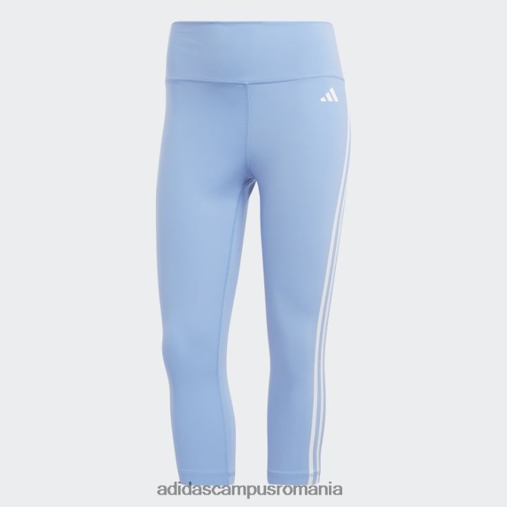 adidas campus romania train essentials 3 dungi cu talie înaltă 3/4 jambiere albastre femei albastru J266N216753