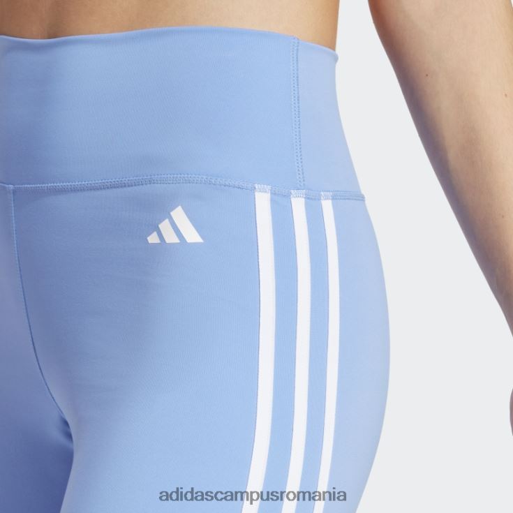 adidas campus romania train essentials 3 dungi cu talie înaltă 3/4 jambiere albastre femei albastru J266N216753