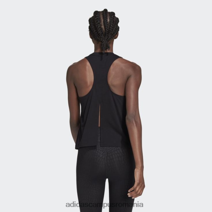 adidas campus romania tren icons 3 bar logo tank top negru femei negru J266N28959