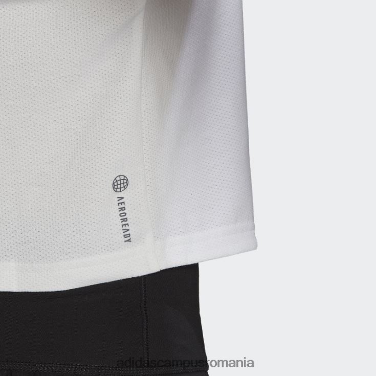 adidas campus romania tren icons 3 bar logo tricou alb adidas femei alb J266N28994