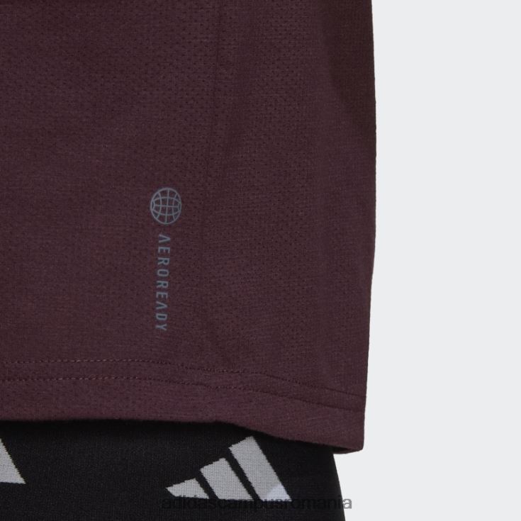 adidas campus romania tren icons 3 bar logo tricou maro femei maro J266N210453