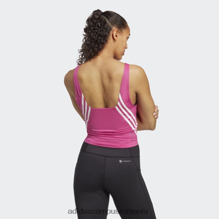 adidas campus romania tren icons 3-stripe tank top fuchsia femei fucsia/alb J266N29685