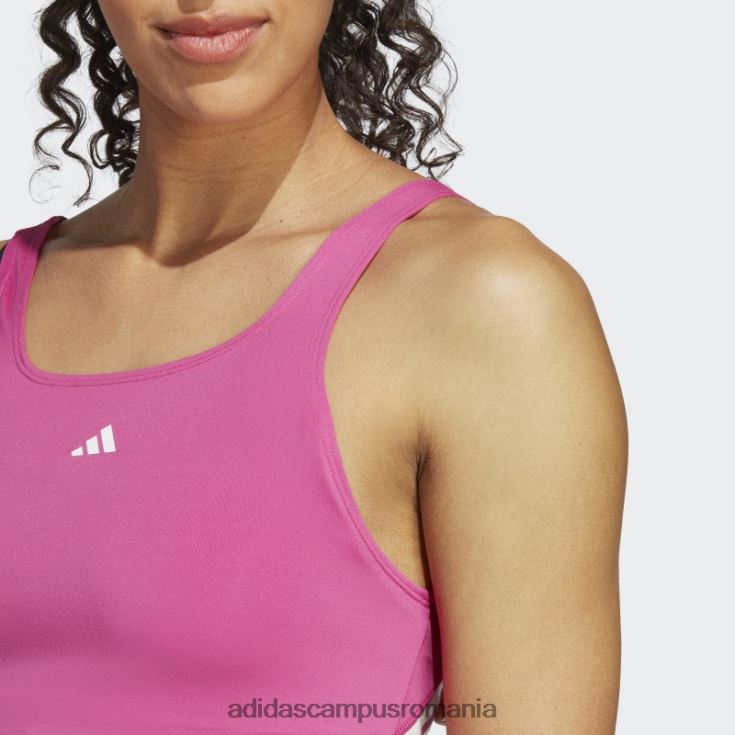adidas campus romania tren icons 3-stripe tank top fuchsia femei fucsia/alb J266N29685
