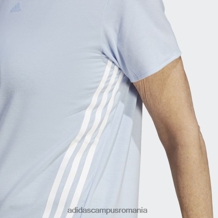 adidas campus romania tren icons 3-stripes tricou albastru zori adidas femei albastru zori/alb J266N23684