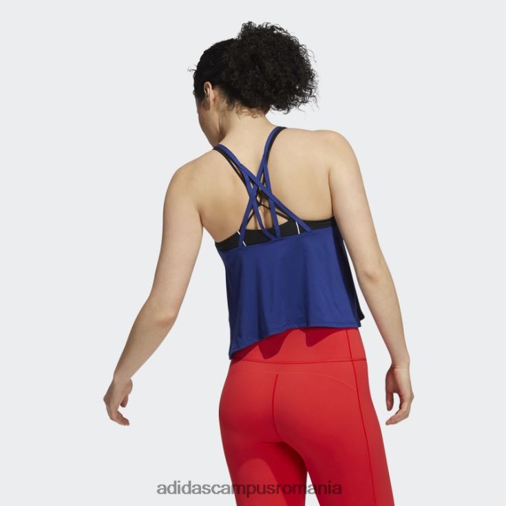 adidas campus romania tricou adidas victory blue yoga femei victorie albastru/alb J266N23057