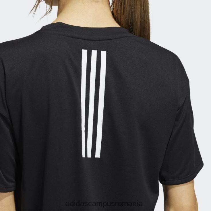 adidas campus romania tricou aeroready cu 3 dungi negru adidas femei negru J266N23708