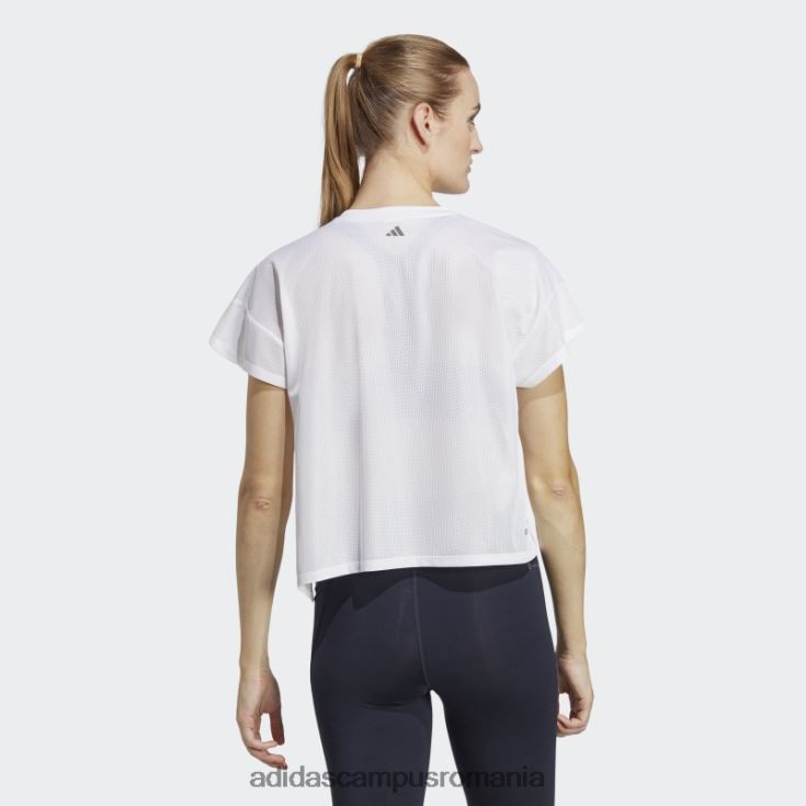 adidas campus romania tricou alb de antrenament hiit aeroready quickburn femei alb negru J266N29005