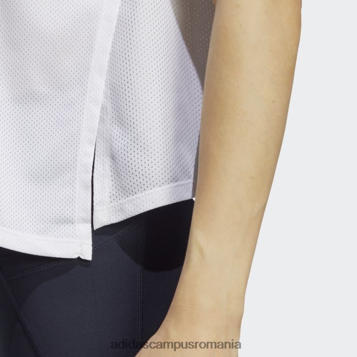 adidas campus romania tricou alb de antrenament hiit aeroready quickburn femei alb negru J266N29005