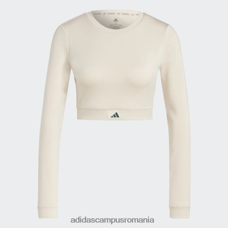 adidas campus romania tricou crop cu mânecă lungă pentru club sportiv, in, adidas femei lenjerie J266N29150