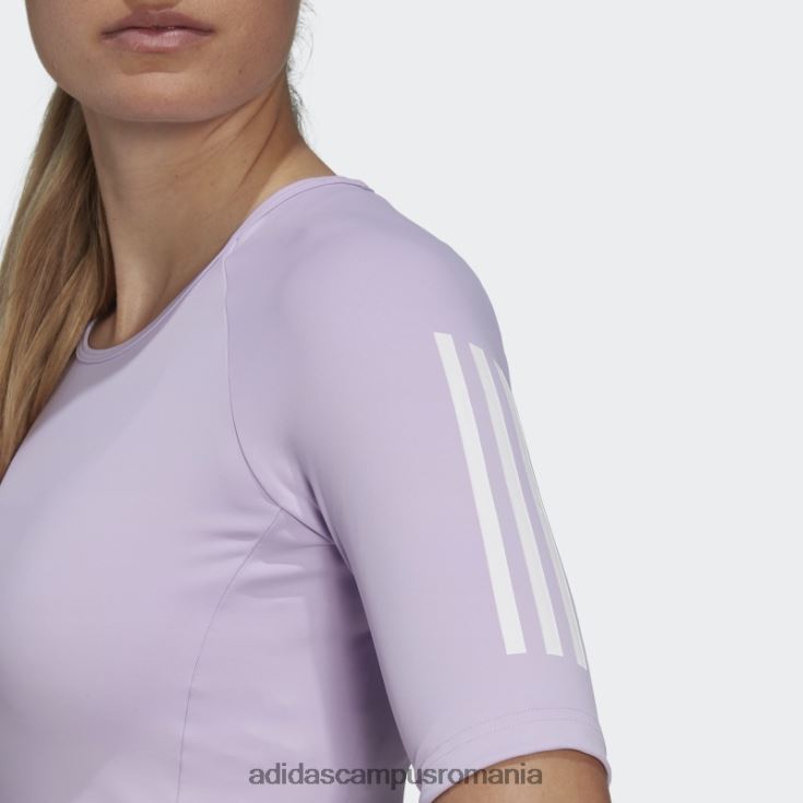 adidas campus romania tricou crop de antrenament violet strălucire hyperglam femei strălucire violetă J266N23034