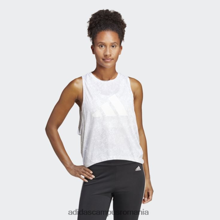 adidas campus romania tricou cu imprimeu peste tot cu icoane de tren alb femei alb/gri J266N216600