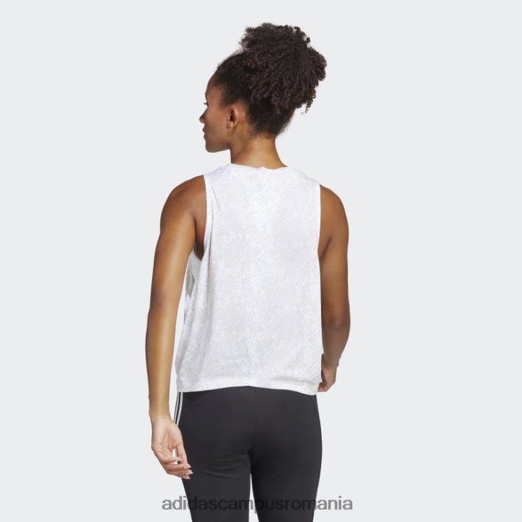 adidas campus romania tricou cu imprimeu peste tot cu icoane de tren alb femei alb/gri J266N216600