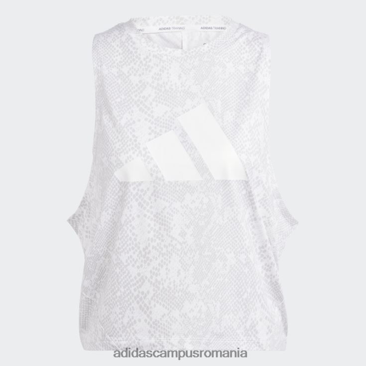 adidas campus romania tricou cu imprimeu peste tot cu icoane de tren alb femei alb/gri J266N216600