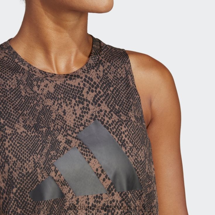 adidas campus romania tricou cu imprimeu peste tot cu icoane de tren pământ femei pământ/negru J266N216447