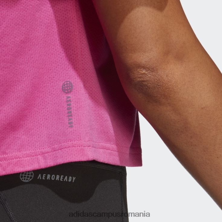 adidas campus romania tricou cu logo-ul cu 3 bare cu icoane tren fucsia femei fucsie J266N29904