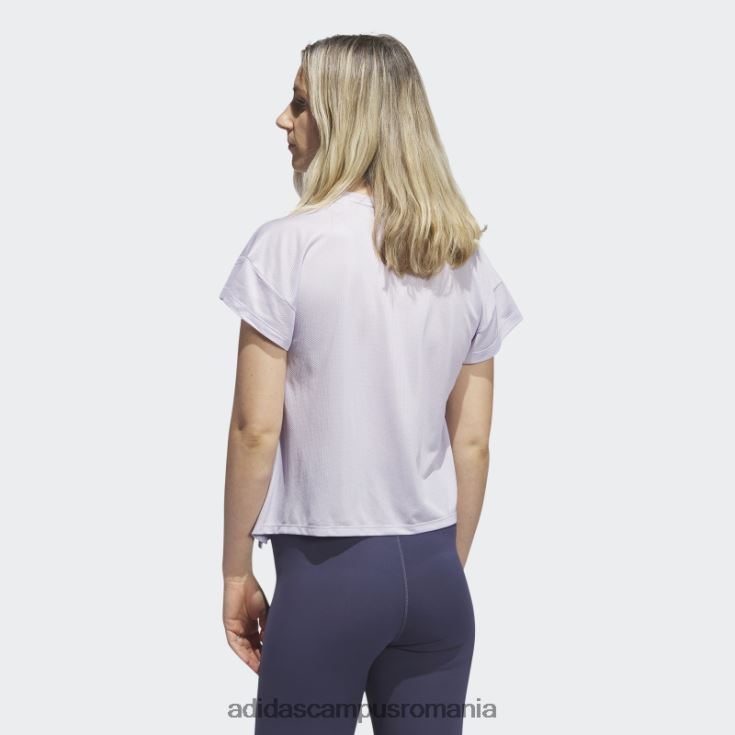 adidas campus romania tricou de antrenament hiit aeroready quickburn silver Dawn femei zori argintii/alb J266N29068