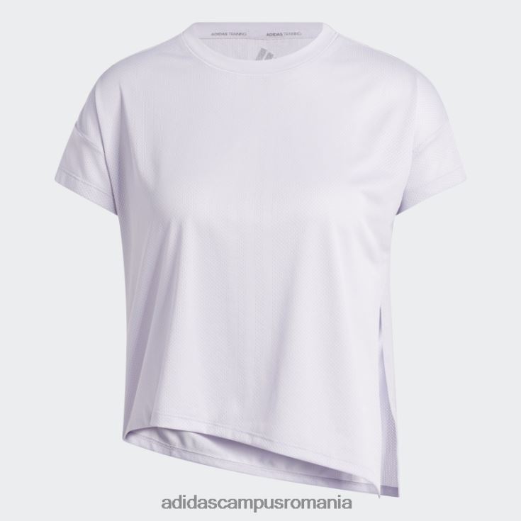 adidas campus romania tricou de antrenament hiit aeroready quickburn silver Dawn femei zori argintii/alb J266N29068