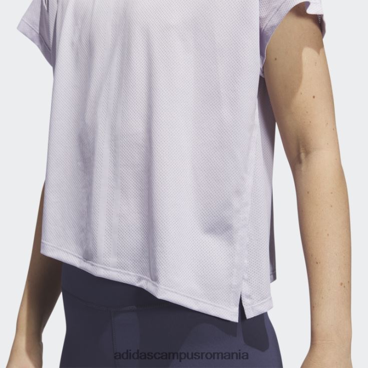 adidas campus romania tricou de antrenament hiit aeroready quickburn silver Dawn femei zori argintii/alb J266N29068