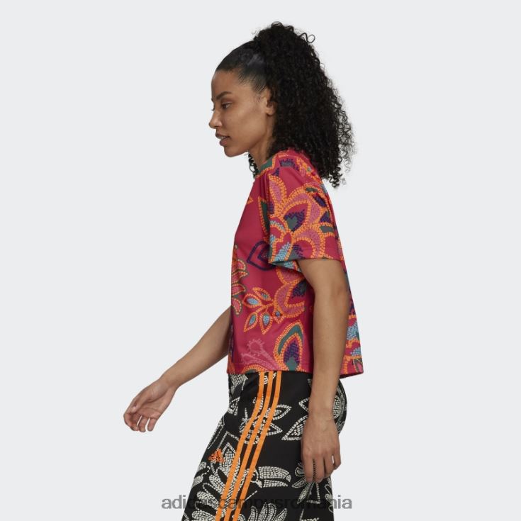 adidas campus romania tricou grafic farm rio berry femei fructe de pădure/aplicație portocalie J266N210507