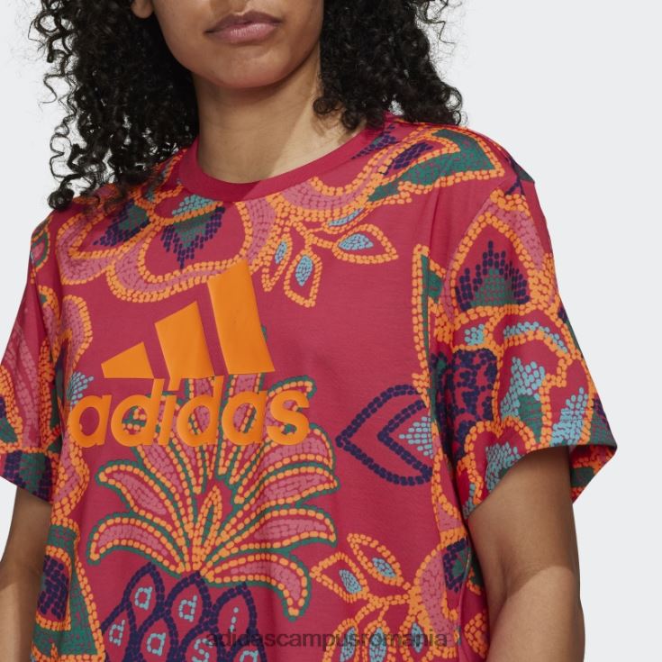 adidas campus romania tricou grafic farm rio berry femei fructe de pădure/aplicație portocalie J266N210507