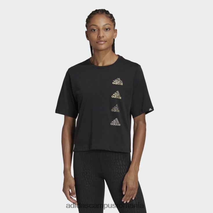 adidas campus romania tricou grafic negru aeroready pentru antrenament femei negru J266N210415