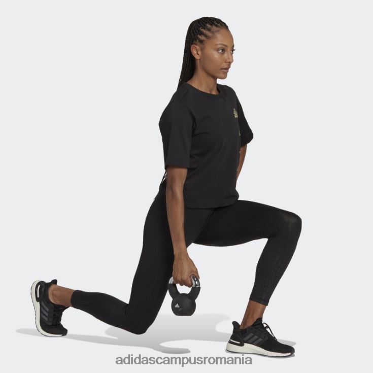 adidas campus romania tricou grafic negru aeroready pentru antrenament femei negru J266N210415