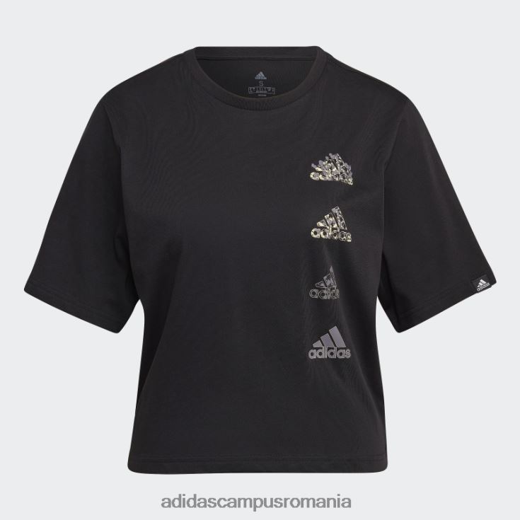 adidas campus romania tricou grafic negru aeroready pentru antrenament femei negru J266N210415