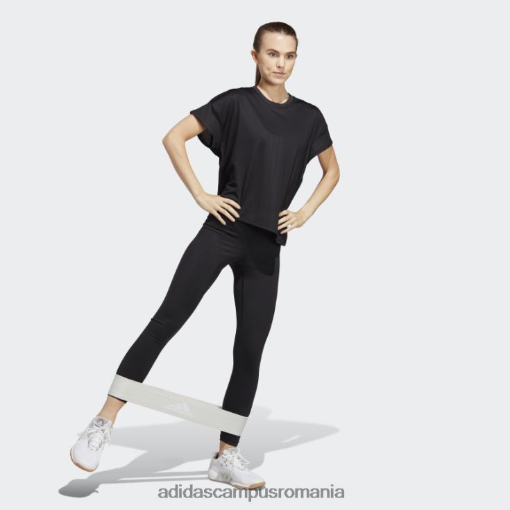 adidas campus romania tricou negru de antrenament hiit aeroready quickburn femei alb negru J266N28992