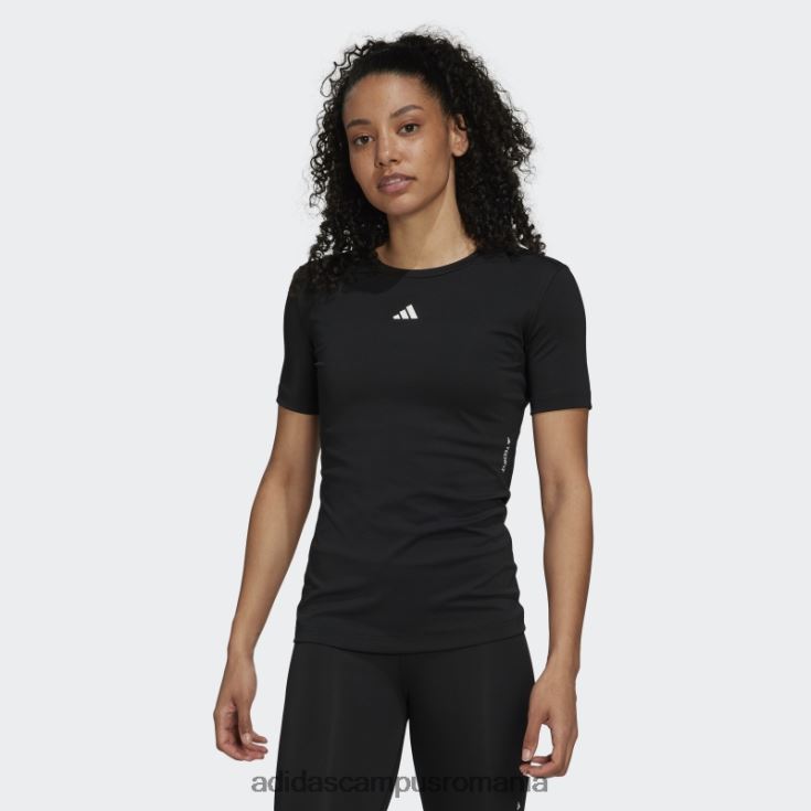 adidas campus romania tricou negru de antrenament techfit adidas femei alb negru J266N216413